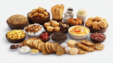 Delightful Assortment of Baked Goods and Sweet Treats on Table