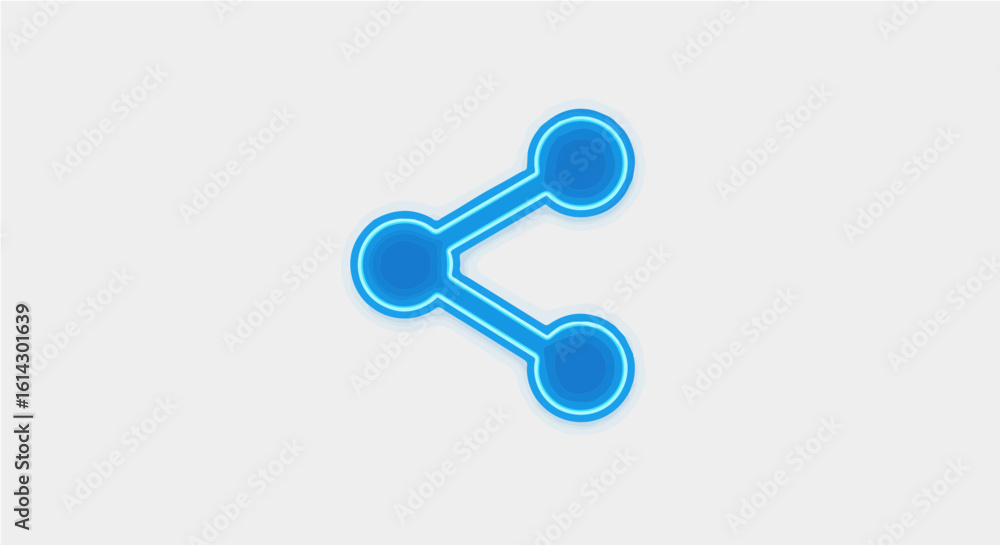 Aufkleber social network icon share icon vector social media connection network communication symbol graphic d
