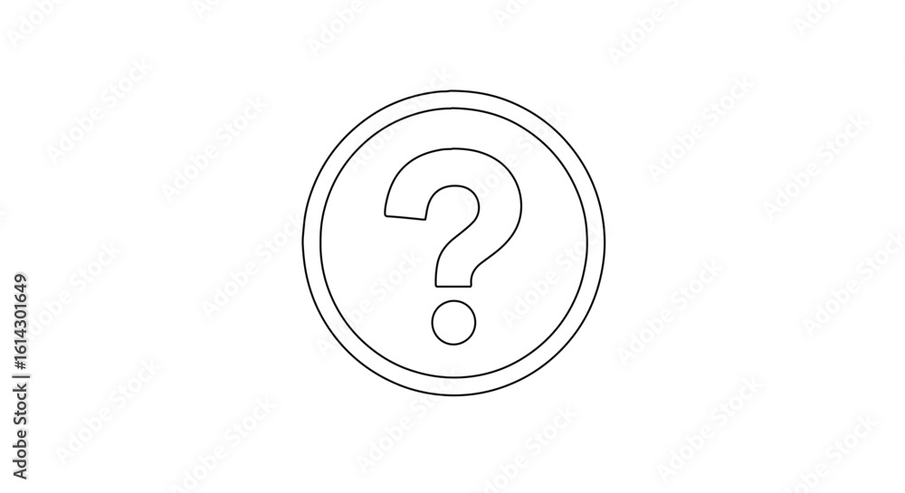 Poster social network icon question mark icon vector illustration symbol for help support faq and assistanc