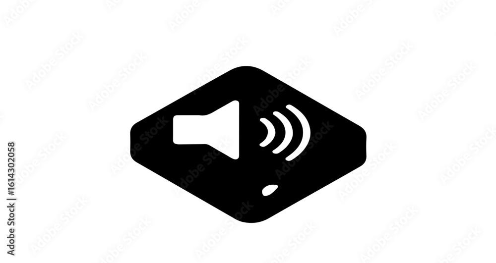 Aufkleber social network icon sound volume icon vector image for audio settings and multimedia applications an