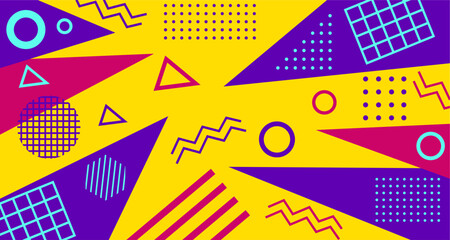 Flat design of abstract background