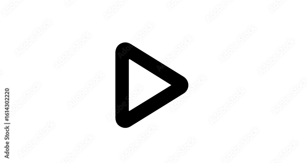 Aufkleber social network icon play button icon vector illustration for video player interface and multimedia c