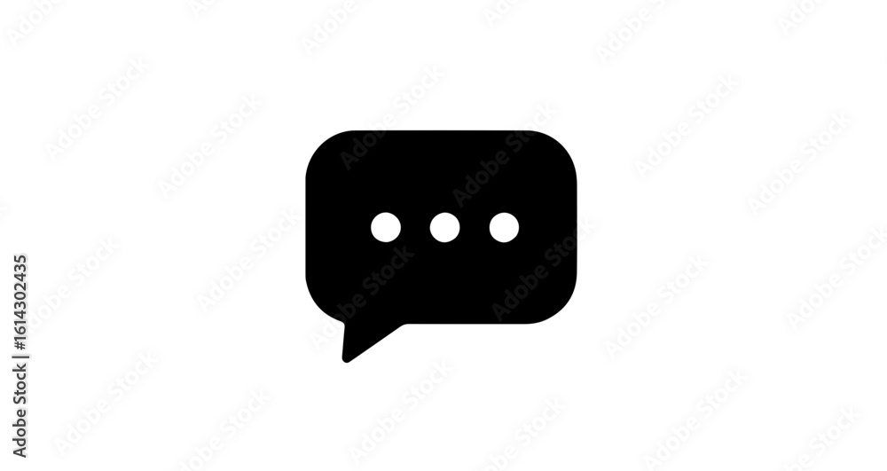 Aufkleber social network icon chat bubble icon vector illustration communication message dialog box with ellip