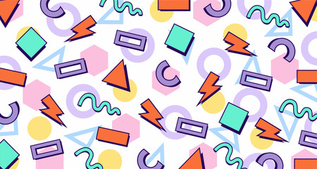 colorful geometric shape pattern background