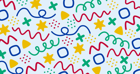 Creative memphis geometric wallpaper background