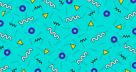Abstract vector pattern with geometric shapes