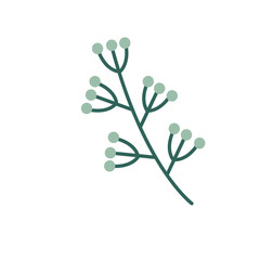 Minimalist winter botanical illustration in soft pastel tones, perfect for seasonal wall art, greeting cards, and elegant nature-themed design during the cold season