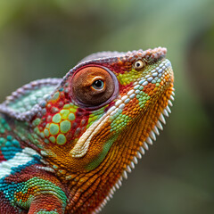 Fototapeta premium close up of a chameleon