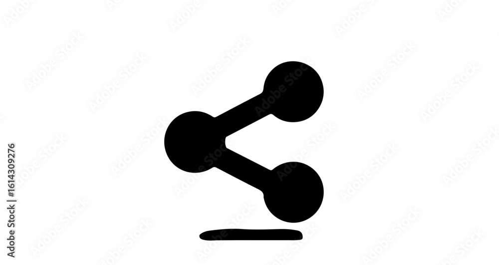 Aufkleber interface icon share icon vector illustration for social media sharing and network communication pla