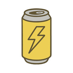 Fototapeta premium energy drink illustration vector on white background Vector illustration drink icon on white background