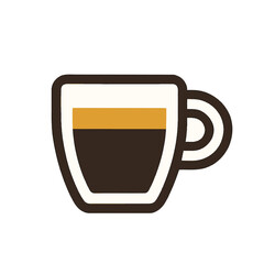 espresso coffee illustration vector on white background
Vector illustration drink icon on white background