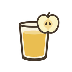 apple juice illustration vector on white background
Vector illustration drink icon on white background