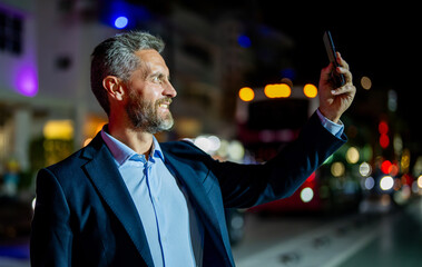 Business video conference. Job interview online. Businessman conference. Video call communication. Businessman has online business conference. Business man having video call online. Making selfie