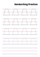 Handwriting Practice Sheets for Kids – Prewriting Tracing Lines, Curves, Patterns, Spirals, Triangles, Square's, zigzag, hexagonal , circles, opals, etc. for Fine Motor Skills Development.
