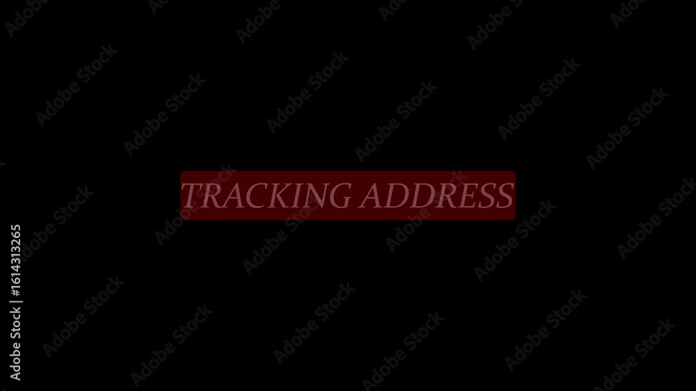 Aufkleber position indicator animation tracing the track to a specific address on the map animation. location 