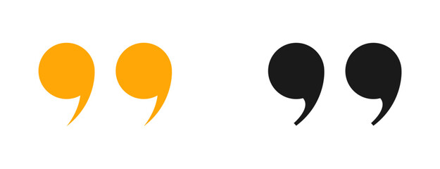 Collection of quotation mark sign background for web communication vector