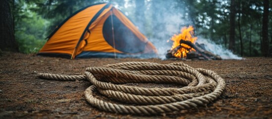 Campsite Serenity: A Night in the Woods