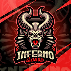 Inferno guard esport mascot logo design
