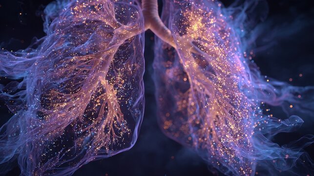 Dynamic visualization of respiratory tract inflammation caused by toxic smoke inhalation with particulate matter deposition.