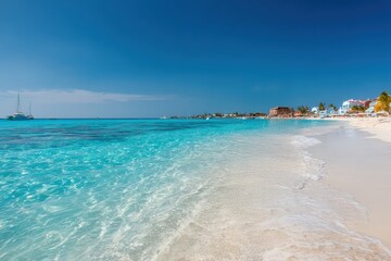 Idyllic Tropical Beach With Turquoise