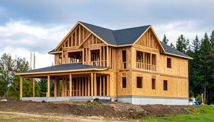 Obraz premium Under-construction home