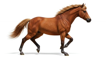Obraz premium Running horse illustration