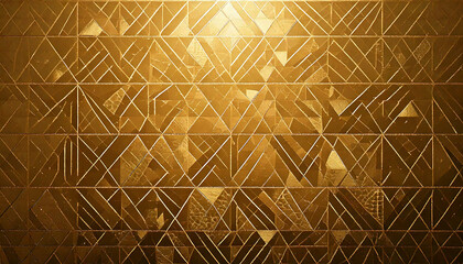 Golden Geometric Pattern | Abstract Gold Texture Background