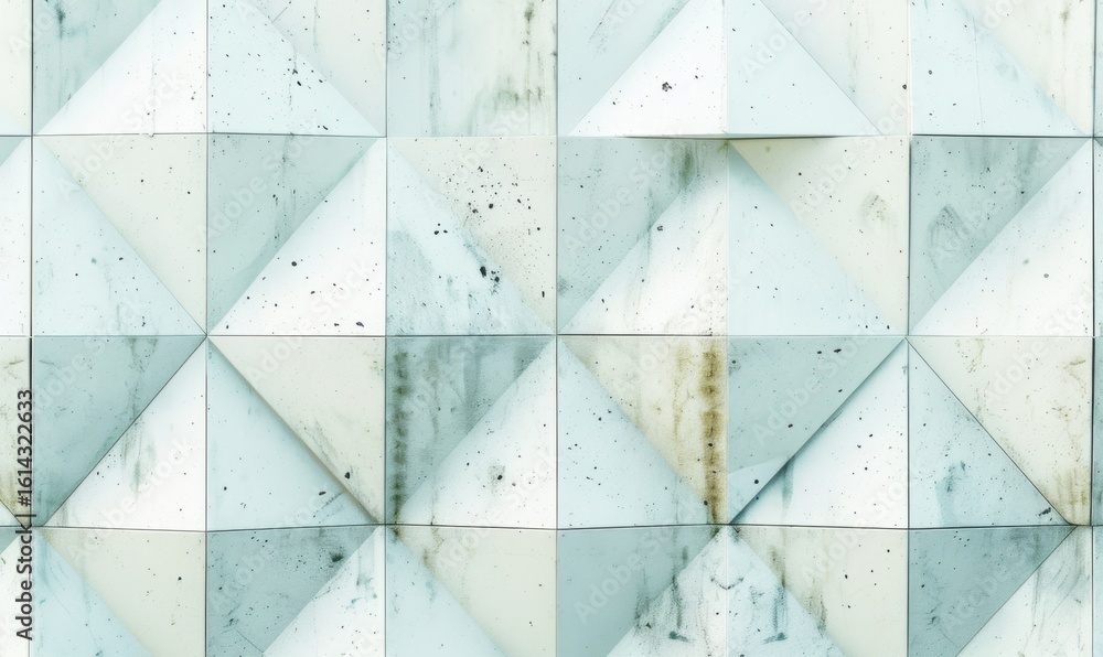 Poster geometric pyramid pattern background texture with concrete or stone material