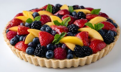 close-up of a toothbrush with paste on bristles, vivid simple background