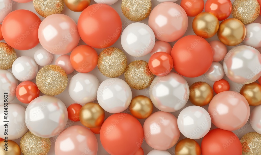 Poster Pastel sphere pattern abstract background with soft light and smooth textures