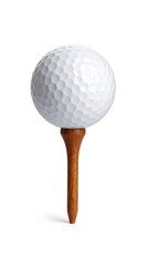 Golf ball on tee