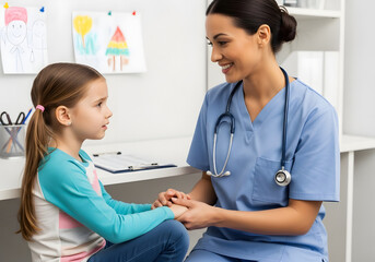 Doctor Consulting Patient in Clinic