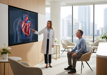 Doctor Consulting Patient in Clinic