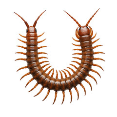 Obraz premium Detailed Centipede Specimen, No Background PNG