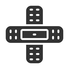 Plaster Icon Glyph Style. Vector Illustration Design