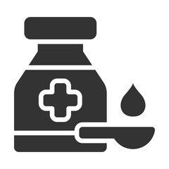 Syrup Icon Glyph Style. Vector Illustration Design