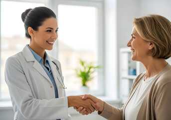 Doctor Consulting Patient in Clinic