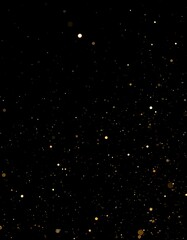Golden sparkles on black background (2)