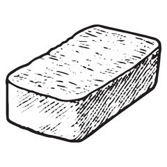 Fototapeta premium Durable Cleaning Sponge for Household Tasks