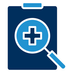 Diagnosis Blue Color Icon