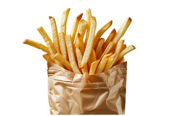 french fries on transparent background