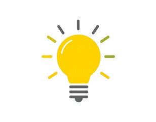 Illuminated lightbulb icon
