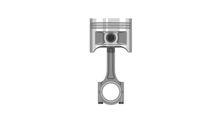 Detailed illustration showcasing the internal combustion engine piston and connecting rod component for automotive or mechanical contexts
