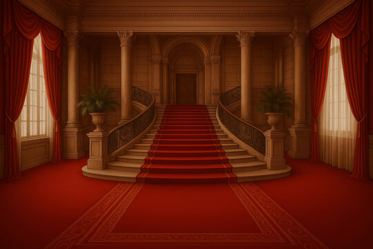background studio twin stair royal hall