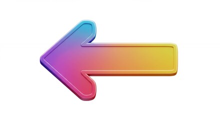 Colorful gradient arrow graphic
