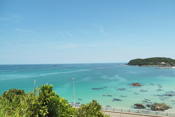 Fototapeta premium 山口県下関 角島の美しい海の風景