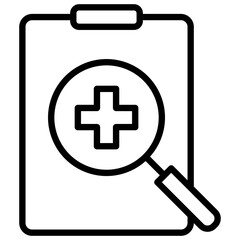 Fototapeta premium Diagnosis Outline Icon