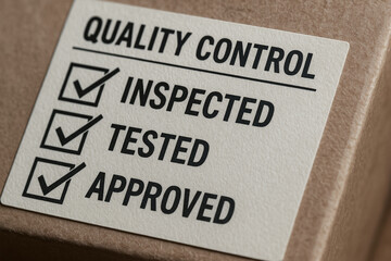 Quality control in manufacturing processes ensures products are inspected tested and approved for high standards and reliability in production