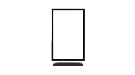 blank white billboard on white background 