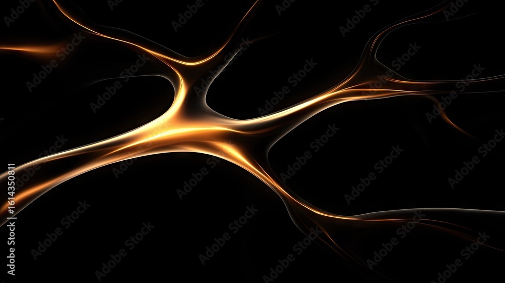 Poster abstract representation of neural pathways.
